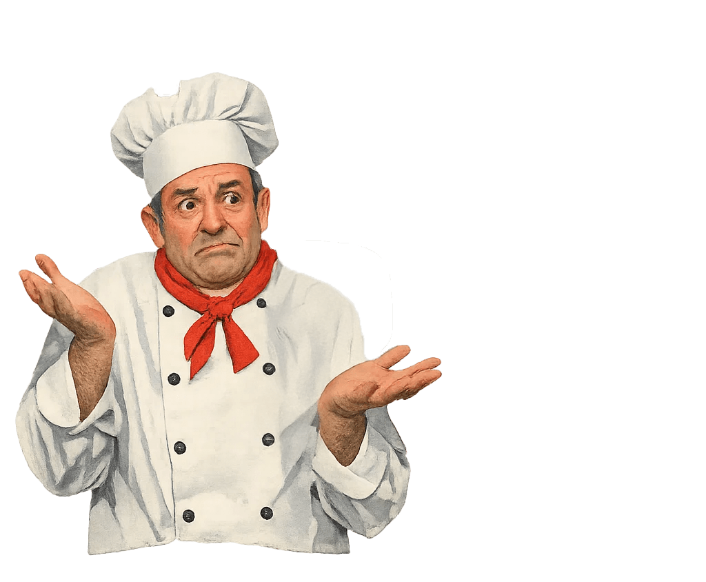 Confused chef